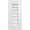 Ekena Millwork Vertical Surface Mount PVC Gable Vent: Non-Functional, w/ 3-1/2"W x 1"P Standard Frame, 12"W x 26"H GVPVE12X2601SN - alternate 1